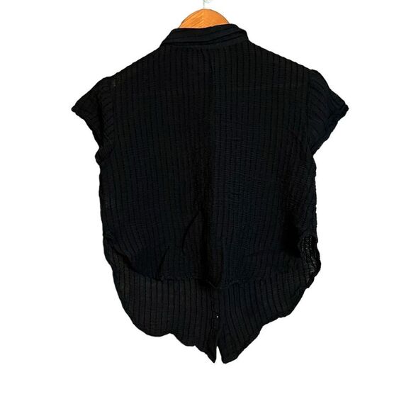 3 for‎ $30! Love Notes black short sleeve button down shirt - Picture 9 of 9